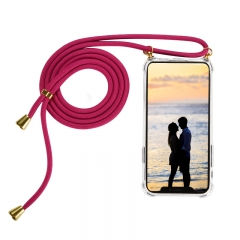 Transparent TPU Necklace Phone Case with Straps