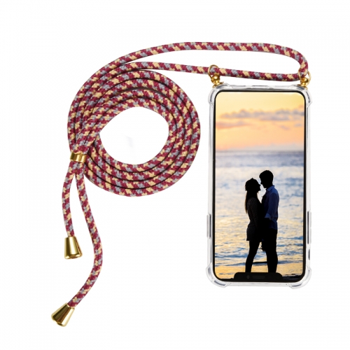 Transparent TPU Necklace Phone Case with Straps