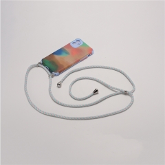 Watercolor Lanyard Phone Case with Straps