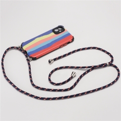 Rainbow Crossbody Phone Case with Straps