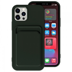 TPU wallet case for iphone 12 pro case with card holder