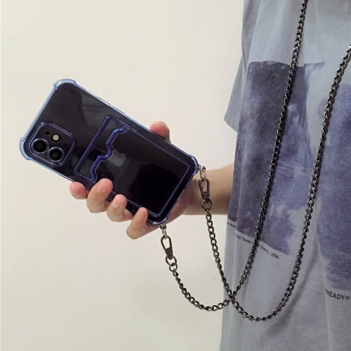 Handykette Hulle for iPhone 12 pro max Necklace Hulle mit Kordel zum Umhangen Handy Schutzhulle kartenetui mit Metal Chain Case