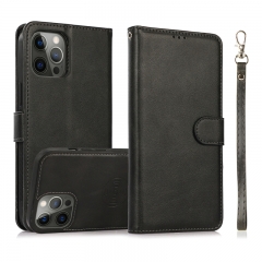 Wallet Case PU Leather Multiple Card Slot Holder Kickstand Detachable Magnetic Folio Flip Cover For iPhone 12 pro max Phone Case
