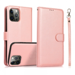 Wallet Case PU Leather Multiple Card Slot Holder Kickstand Detachable Magnetic Folio Flip Cover For iPhone 12 pro max Phone Case