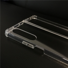 Non-Yellowing Crystal Soft TPU Bumper Shockproof Hard Clear Back Cover for Samsung Z Fold 3 5G 2021