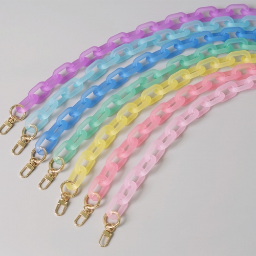 Wholesale DIY Colorful Acrylic Chain Crossbody Phone Straps Ornament Accessories Shoulder Bag Phone Purse Handbag Chain
