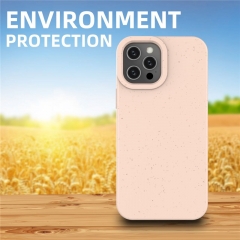 Biodegradable case Eco-Friendly compostable natural texture speckled mobile phone case for iphone 13 pro max Schutzhulle