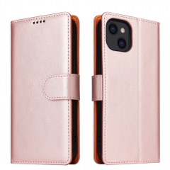 Genuine leather flip protective cover for iPhone 14 pro max card holder wallet mobile phone case