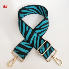 2022 New Purse Bag Strap Zebra 5cm Wide Shoulder Strap Adjustable Replacement Belt Crossbody Strap for Bag Handbag