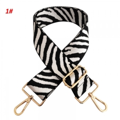 2022 New Purse Bag Strap Zebra 5cm Wide Shoulder Strap Adjustable Replacement Belt Crossbody Strap for Bag Handbag