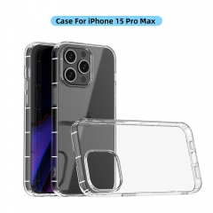 Factory wholesale Clear Bumper phone case 1.2mm thickness Transparente TPU Handyhulle schutzhulle for iphone 15 pro max