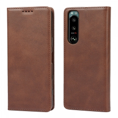 Factory wholesale Leather Flip cover Magnetic book cover Leather Wallet Phone Case for Redmi Note 13 4G