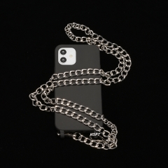 Factory wholesale Latest metal chain strap for iphone 15 pro lanyard case Crossbody Chains Cover handykette