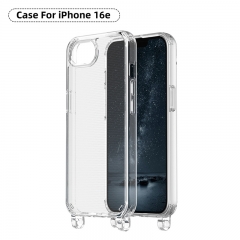 Clear Handy case Ring for iphone Necklace case Handykette accessories For iPhone 16e Hook case