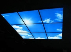 3D Version blue sky and white cloud led panel light