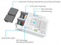 BK-DEL030-0800Ad 0.25-0.80A 30.4W Constant Current Independent Dimmable Driver