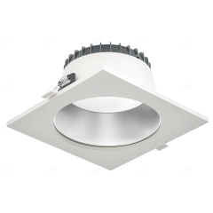 DLU1-F-SW-6 White Square Frame For 6 Inch Downlight