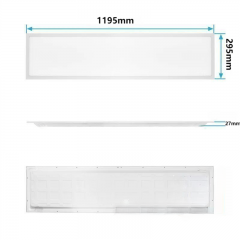 BP-30120-30U2 830 1195x295x27mm 160 LM/W 30W 4800LM LED Backlit Panel Light