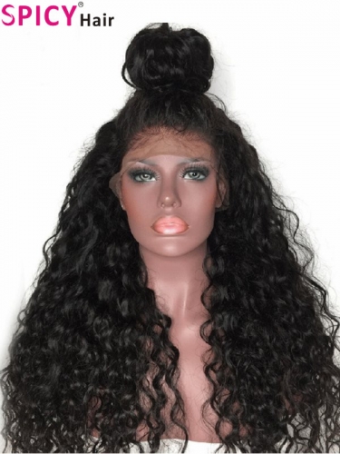 Spicyhair Best quality 200% density Deepl wave for black women 360 lace wig 100% human hair