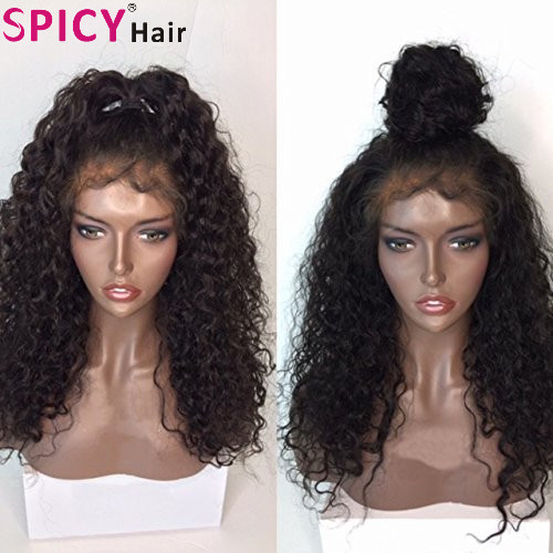 Spicyhair 180% free shipping tangle free curly lace front wig