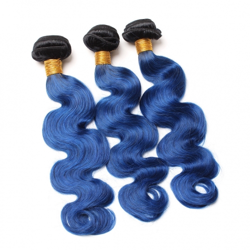 Spicyhair 100% good cheap selling directly by factory 1b/blue Bodywave human hair Bundles