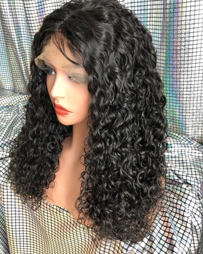 Spicyhair 300% free shipping by DHL good cheap water wave lace front wig