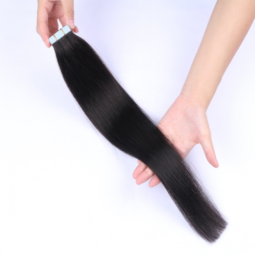 Spicyhair 12A top quality selling directly from Factory Natural Color human hair Tape in hair extension