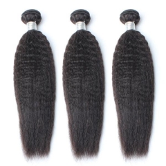 Spicyhair 100% de qualité supérieure Vierge de cheveux humains Pas de perte Kinky Straight 3 Bundles