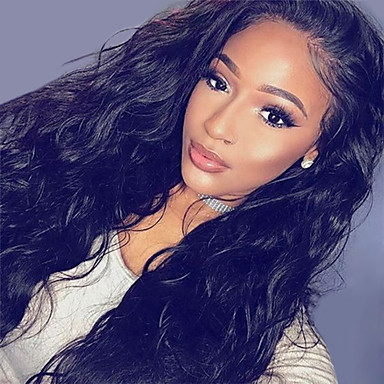 100% humanhair free shipping tangle free water wave full lace wig
