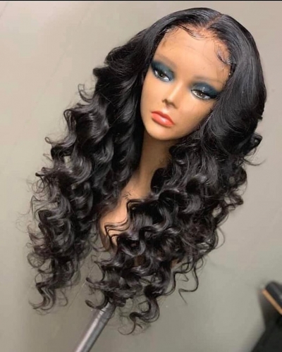 Spicyhair 200% density Tangle Free  No Shedding Fashion Looking Loose Wavy full lace wig Best Quality Wig With Good price  selling directly from facto