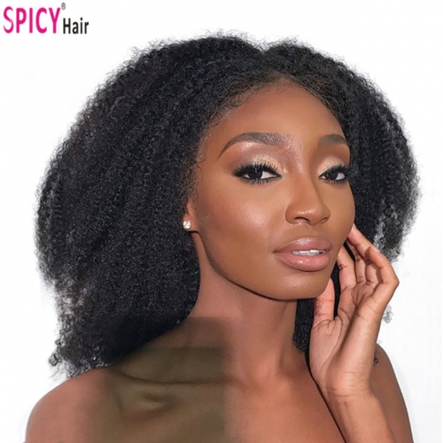 Spicyhair 200% density No Shedding selling directly from factory Afro kinky curly  full lace wig