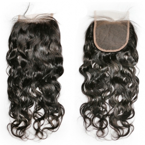 Spicyhair  12ATop Quality Water Wave 5×5 lace closure best quality with good price human hair