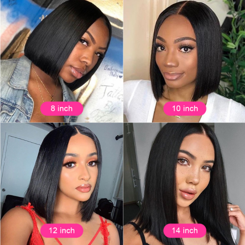 Spicyhair Straight bob lace front wig Best Quality 100% real human hair wigs