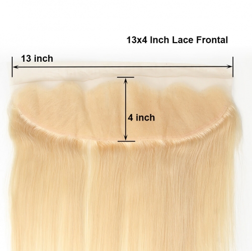 Wholesale Hair Lace Frontal Thin Swiss Transparent Lace 13*4 Frontal 613 color Human Hair