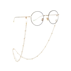 سلسلة نظارة نظارة مسارين مزينة بالزركون الشفاف