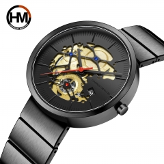 ساعة رجالية تصميم رسمي انيق ماركة هانا مارتن