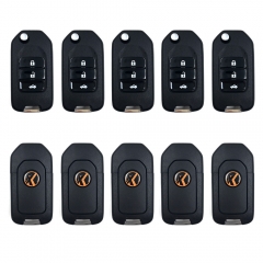 10pcs/lot 3 Button Universal Wireless Remote Key for Honda Style English Language for Xhorse VVDI Key Tool