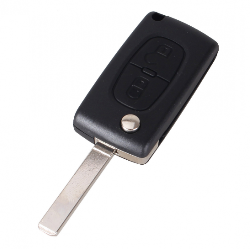 10 pcs Replacement 2 Button Remote Flip Folding Key Fob Case Shell Blade For Citroen C2 C3 C4 C5 C6 C8