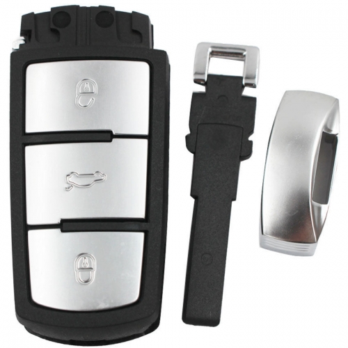 3 Button Smart Remote Key Shell Case Fob for VW/VOLKSWAGEN Magotan Passat CC
