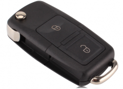 2 Buttons Remote Flip Folding Car Key Shell for VW Volkswagen MK4 Bora Golf 4 5 6 Passat Polo Bora Touran
