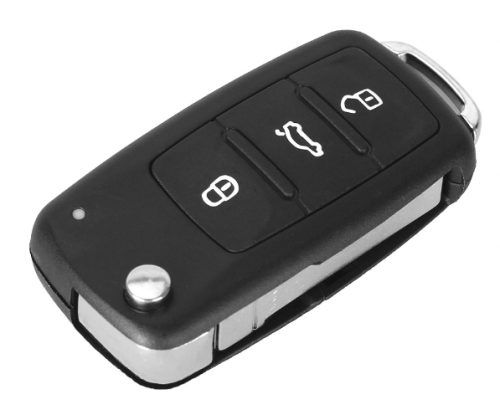 NEW 3 Button Flip Fob Remote Folding Key Shell for VW VOLKSWAGEN Tiguan Golf Sagitar Polo MK6 Uncut Blade Fob