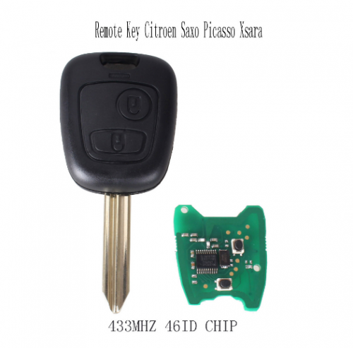 Car remote control Key 2 Buttons 433Mhz For Citroen Saxo Picasso Xsara Berlingo SX9 Blade