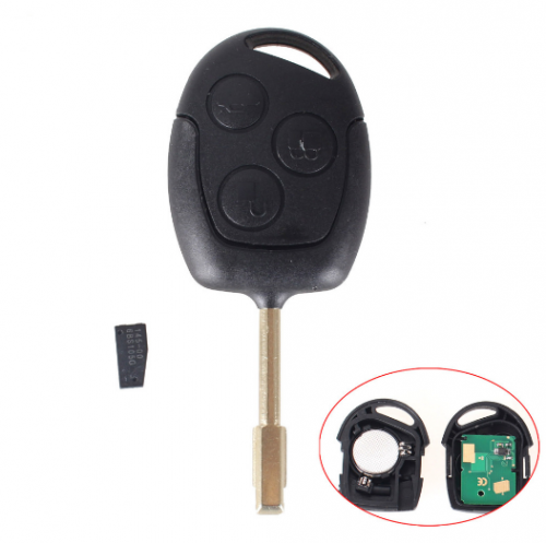 3 Buttons 315/433MHZ Remote Keyless Entry Key Fob For Ford Mondeo Fiesta Focus Ka Transit With Chip 60 Blade FO21