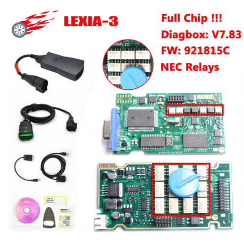 Best Lexia 3 Full Chip Lexia3 V48/V25 Newest Diagbox V7.83 PP2000 Lexia-3 Firmware 921815C for Peugeot/Citroen Diagnostic Tool