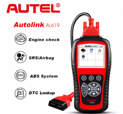Autel AL619 OBD2 Scanner Car Code Reader Engine,ABS,SRS Auto Diagnostic Scan Tool AL619 Diagnostic Tool Automotive Scanner