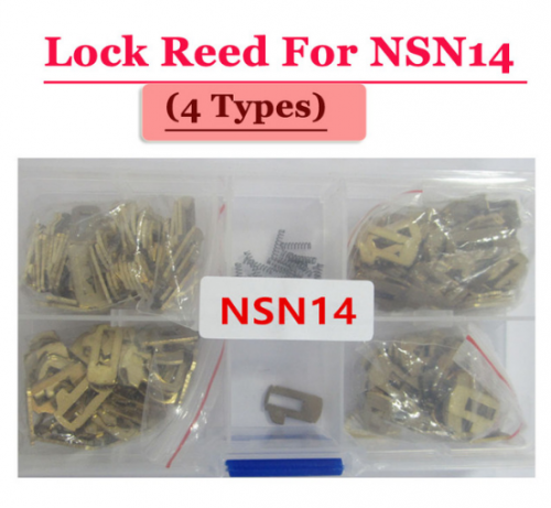 (100pcs/box )NSN14 car lock reed locking plate for Nissan lock (each type 25pcs) Repair Kits