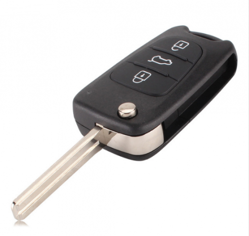 3 Buttons Flip Remote Key Shell For Hyundai I30 IX35 Kia K2 K5 Folding Remote Key Case