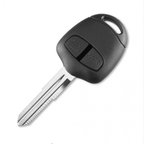 10pcs 2 Button Remote Key Case for Mitsubishi Lancer EX Evolution Grandis Outlander Blank Key Shell Fob Cover Left Blade