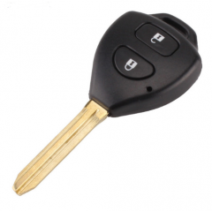 10pcs  2 Button Uncut Replacement Plastic Remote Car Key Shell Cae Fob Blank Keys for Toyota Corolla RAV4 Toy43 Blade