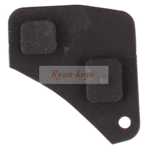 10pcs Replacement 2 Button Remote Key Fob Repair Kit Switch Rubber Pad For Toyota RAV4 Corolla Camry Prado Black